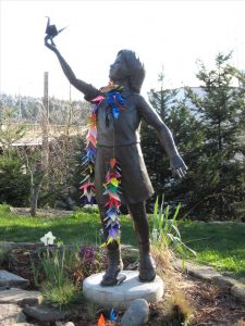 Statue of Sadako Sasaki at Seattle Peace Park, 2010